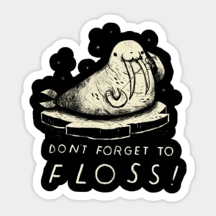 don't forget to floss Sticker
